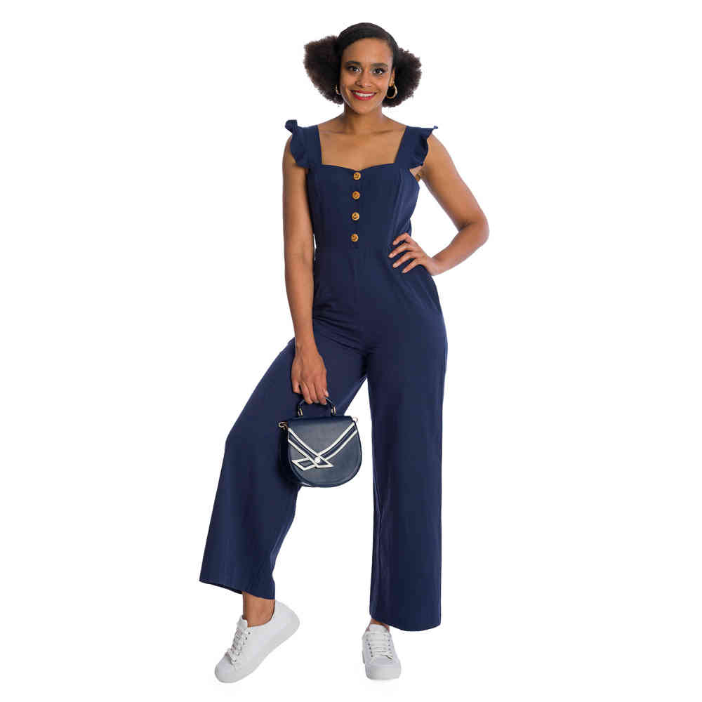 Banned - CUTE Combishort - Bleu foncé